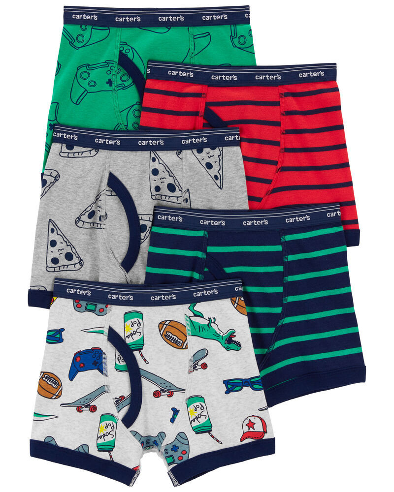 5-Pack Cotton Boxer Briefs | Carter's
