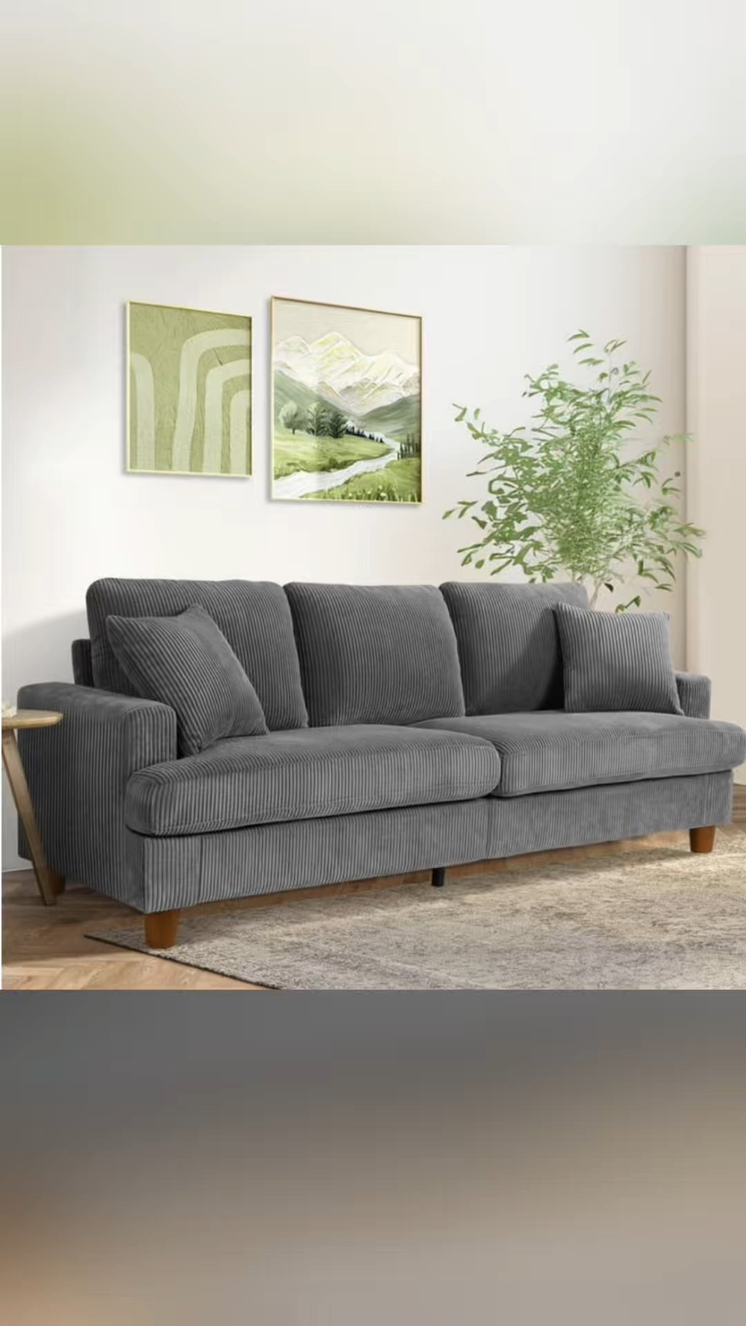Deals through Oct 12
87" Corduroy Sofa,3 Seater Sofa with Extra Deep Seats Beige/Black/Gray/Green
$255.99/$269.99 (Black)
You save $244.00 was $499.99

#LTKHome #LTKFamily #LTKSaleAlert