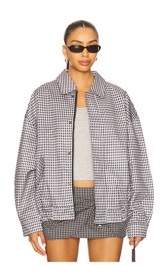 LIONESS Kenny Bomber in Black. - size L | Revolve Clothing (Global)