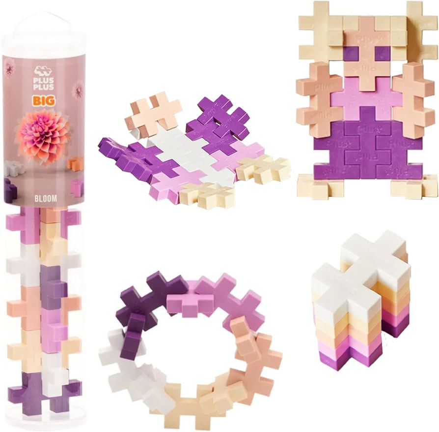 PLUS PLUS Big – 15 Piece Bloom Mix – Construction Building Stem/Steam Toy, Interlocking Large... | Amazon (US)
