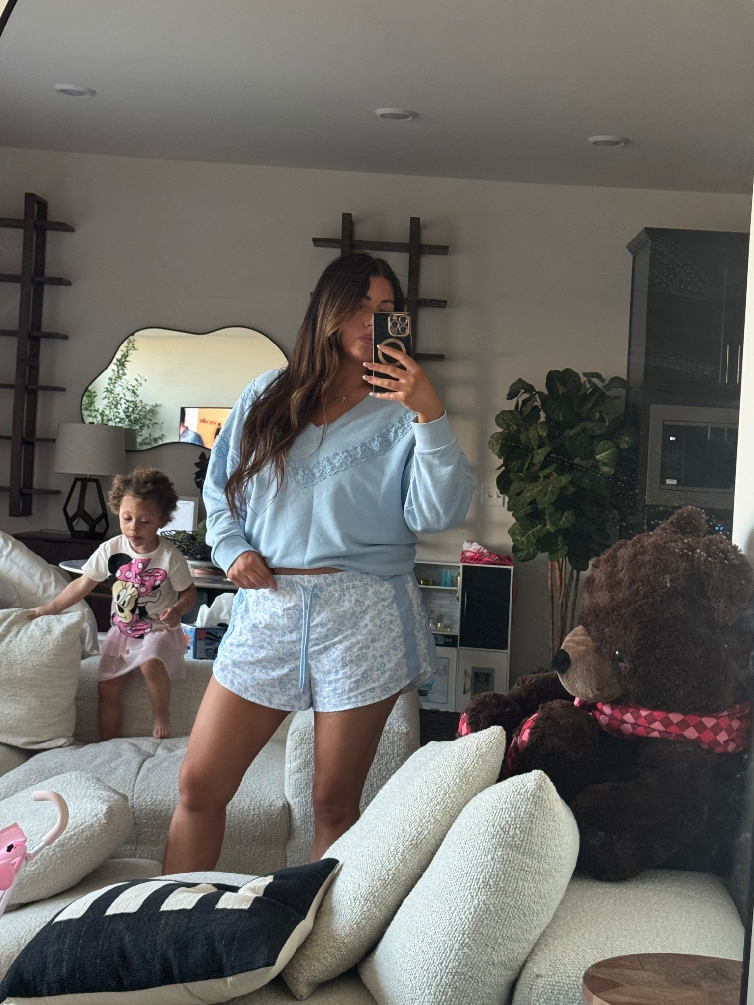 Such a cute, lightweight set! The lace detailing on the shorts makes them feel so feminine 👌🏽 

#LTKMidsize #LTKootd