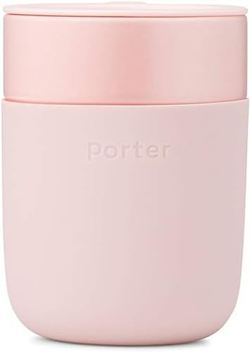 W&P Porter Travel Coffee Mug with Protective Silicone Sleeve | 12 Ounce Blush | Reusable Cup for ... | Amazon (US)