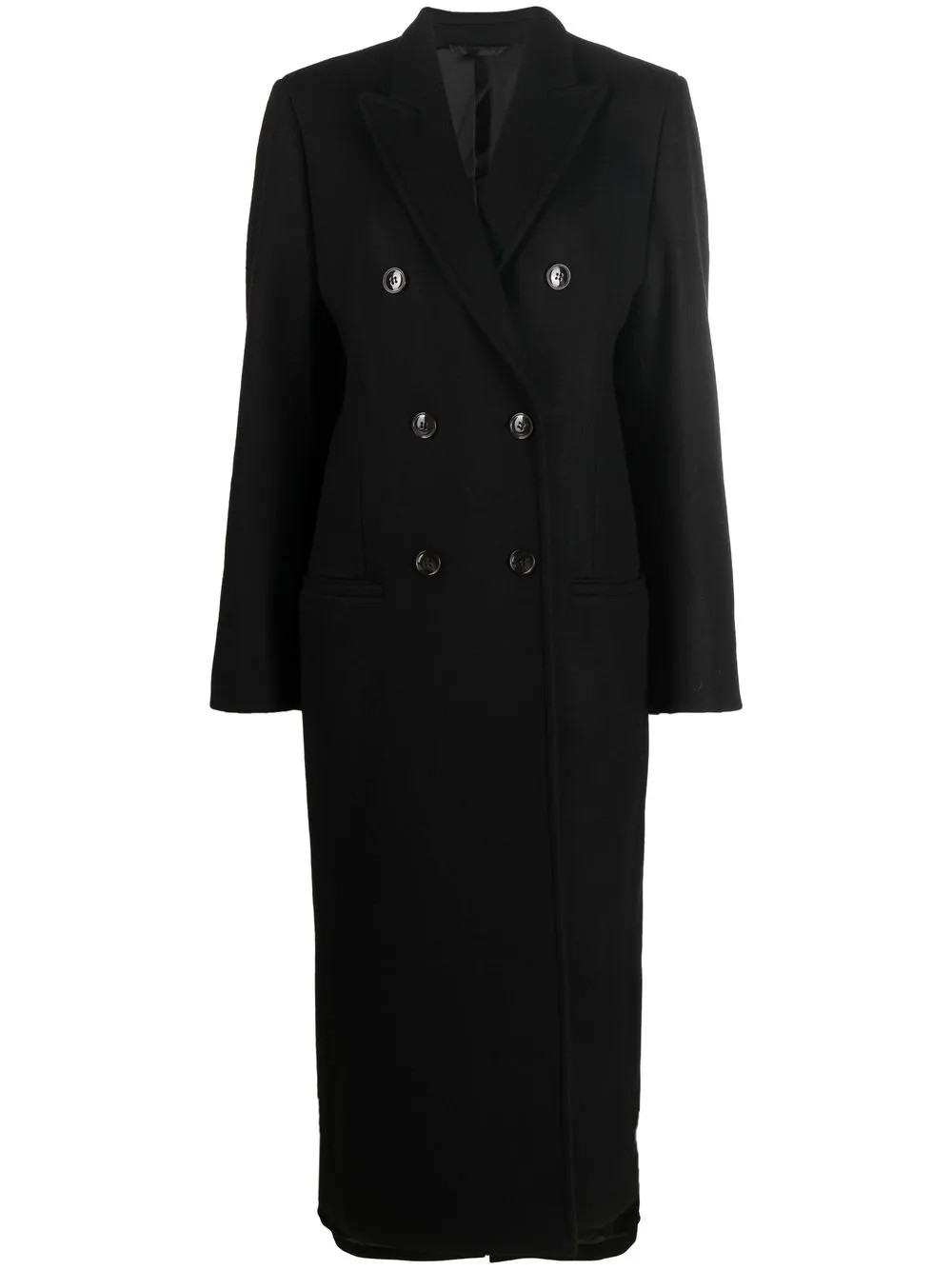 double-breasted wool overcoat | Farfetch Global