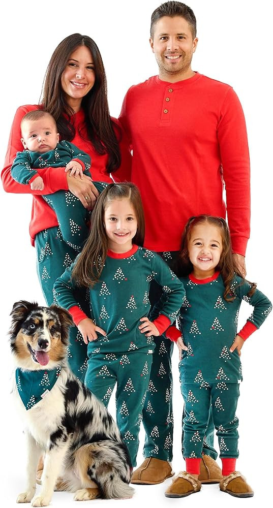 JAMIE Matching Family Jammies Holiday Pajamas 100% Organic Cotton PJs Adults, Kids, Toddlers, Bab... | Amazon (US)
