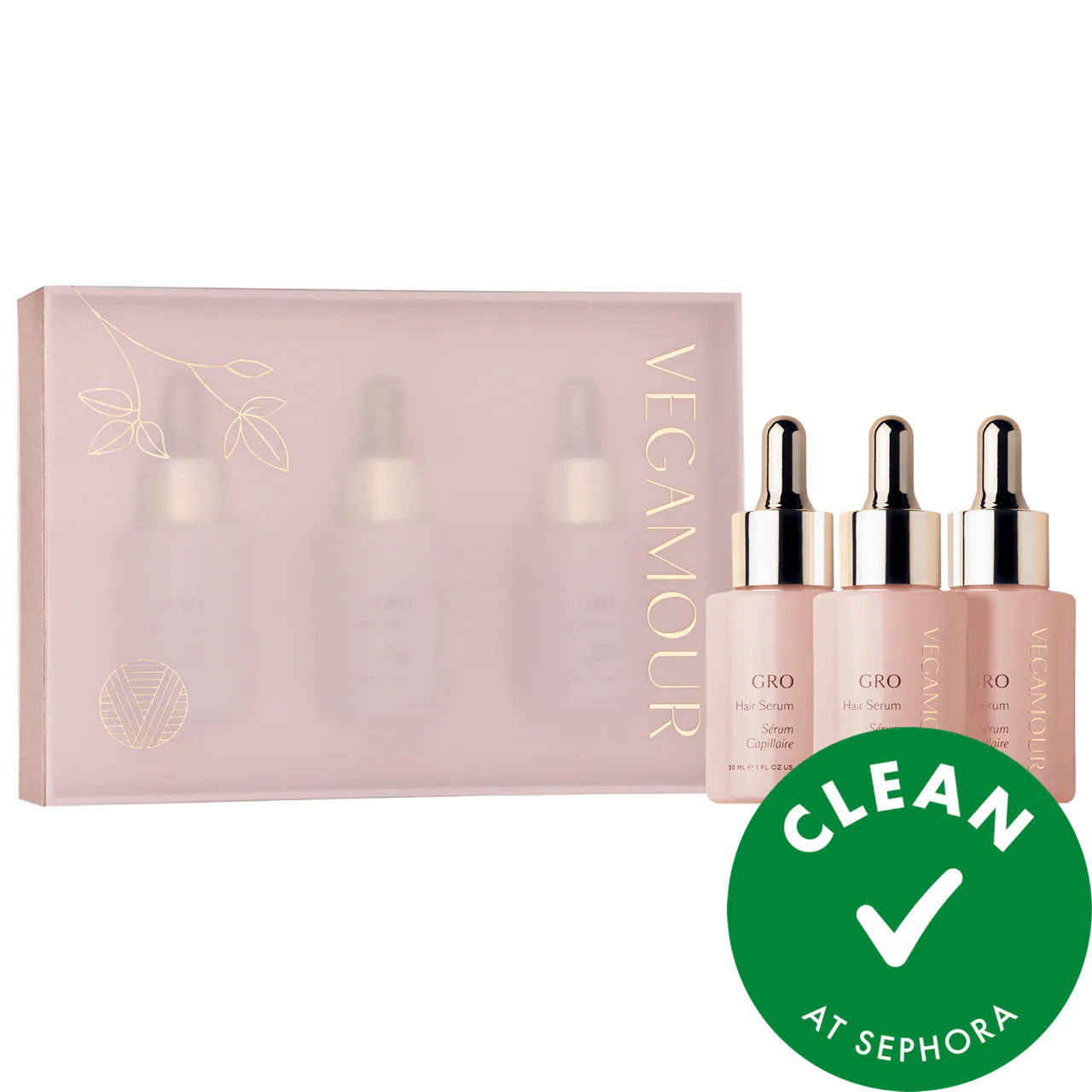 Vegamour GRO Hair Serum Trio Set for Thinning Hair 3 x 1 oz / 3 x 30 mL | Sephora (US)