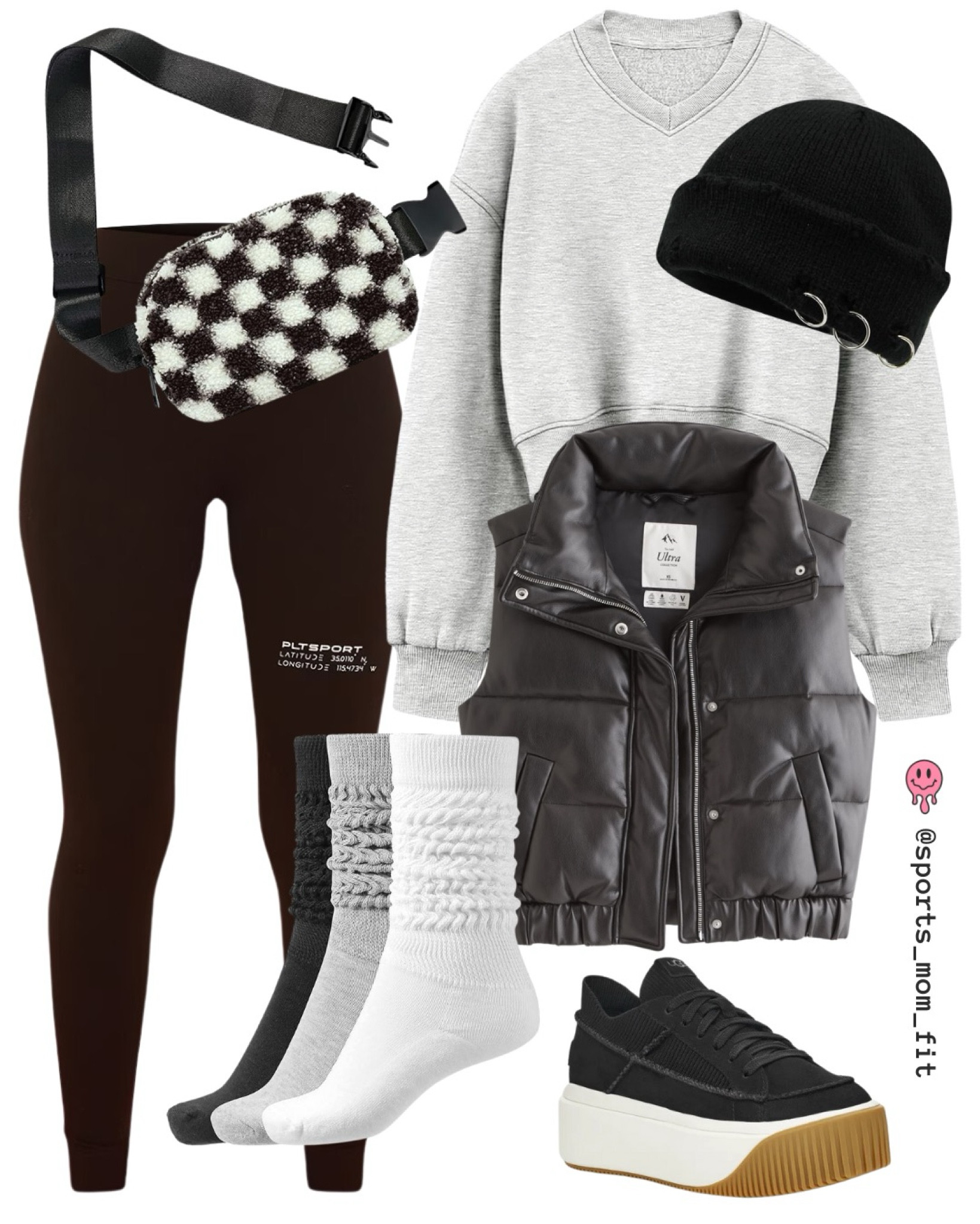 Warm outdoor wear 🔥 $34 checkered crossbody + $20 leggings + $60 Abercrombie puffer + $29 Amazon cropped sweater

#LTKfitness #LTKfindsunder100 #LTKshoecrush