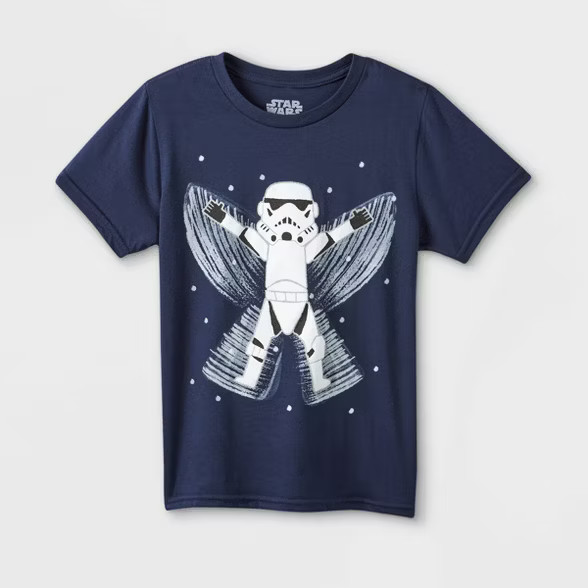 Kids' Star Wars Stormtrooper Short Sleeve Graphic T-Shirt - Navy | Target