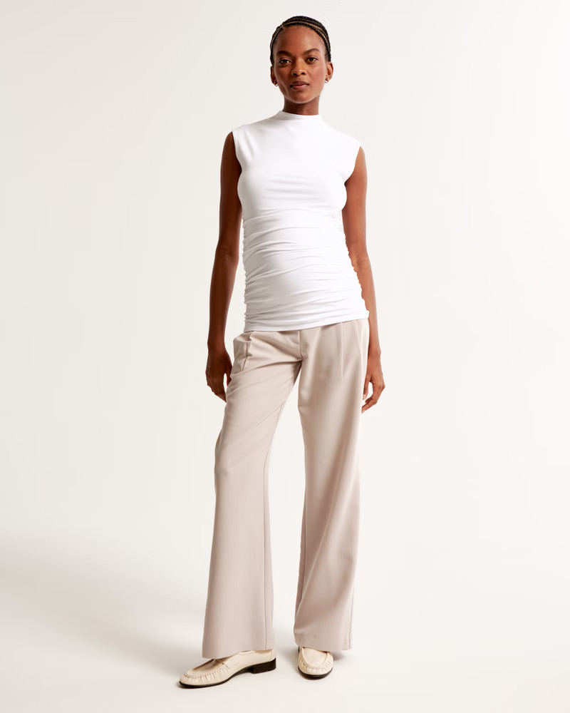 Women's Maternity A&F Sloane Tailored Pant | Women's Bottoms | Abercrombie.com | Abercrombie & Fitch (US)