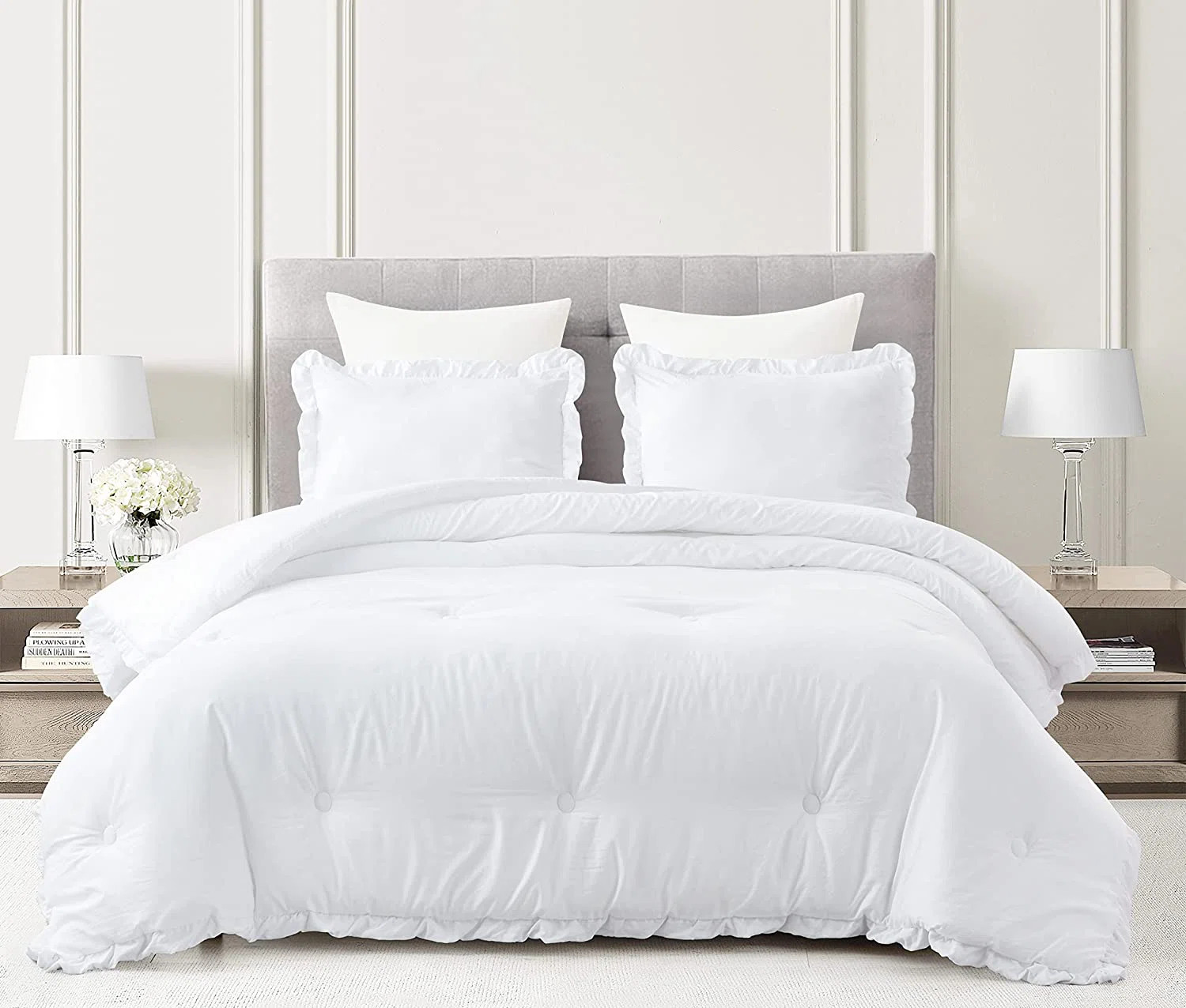 Nora Washed Microfiber Ruffled Comforter Set | Wayfair North America