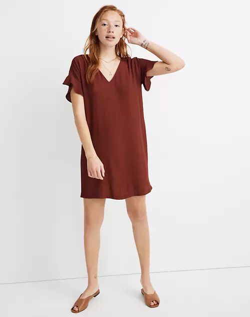 Ruffle-Sleeve Easy Dress | Madewell