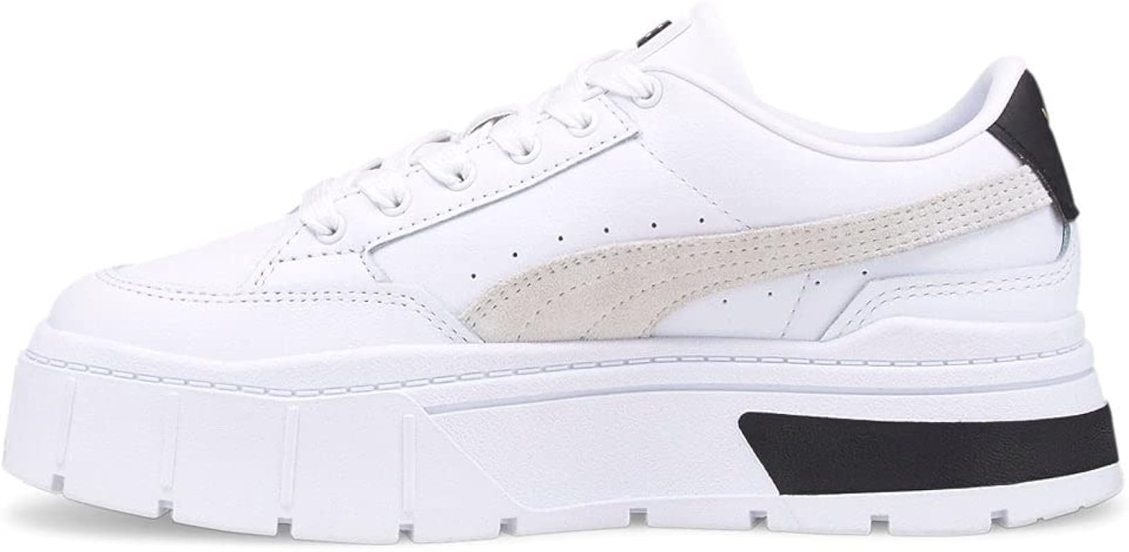 PUMA Womens Mayze Stack Platform Sneakers Shoes Casual - White | Amazon (US)