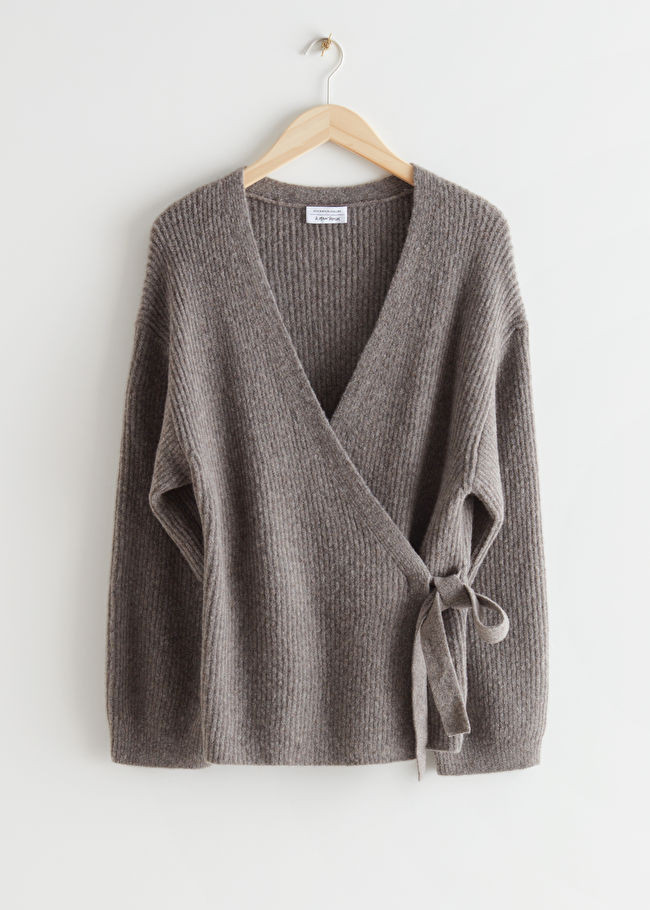Rib Knit Wrap Cardigan | & Other Stories US