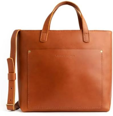 Portland Leather Goods Medium Crossbody Zipper Tote for Women – Handmade from the Finest Full-G... | Amazon (US)