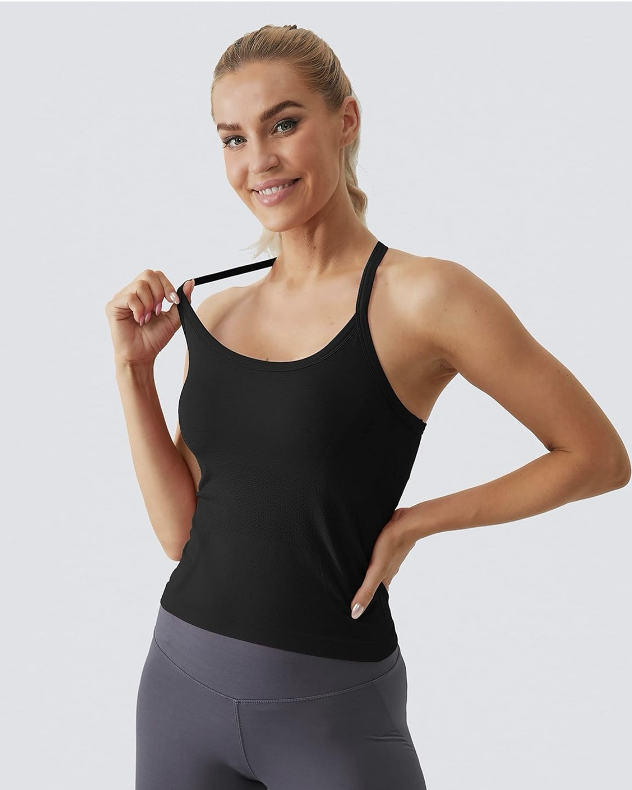 The best tank! Trust me ! 
Built in bra! 

#LTKFitness #LTKxNSale #LTKSaleAlert