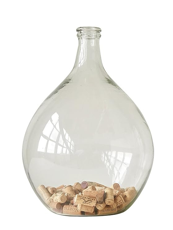 Creative Co-Op Decorative Glass Bottle Vase, 18 Inch, Clear | Amazon (US)