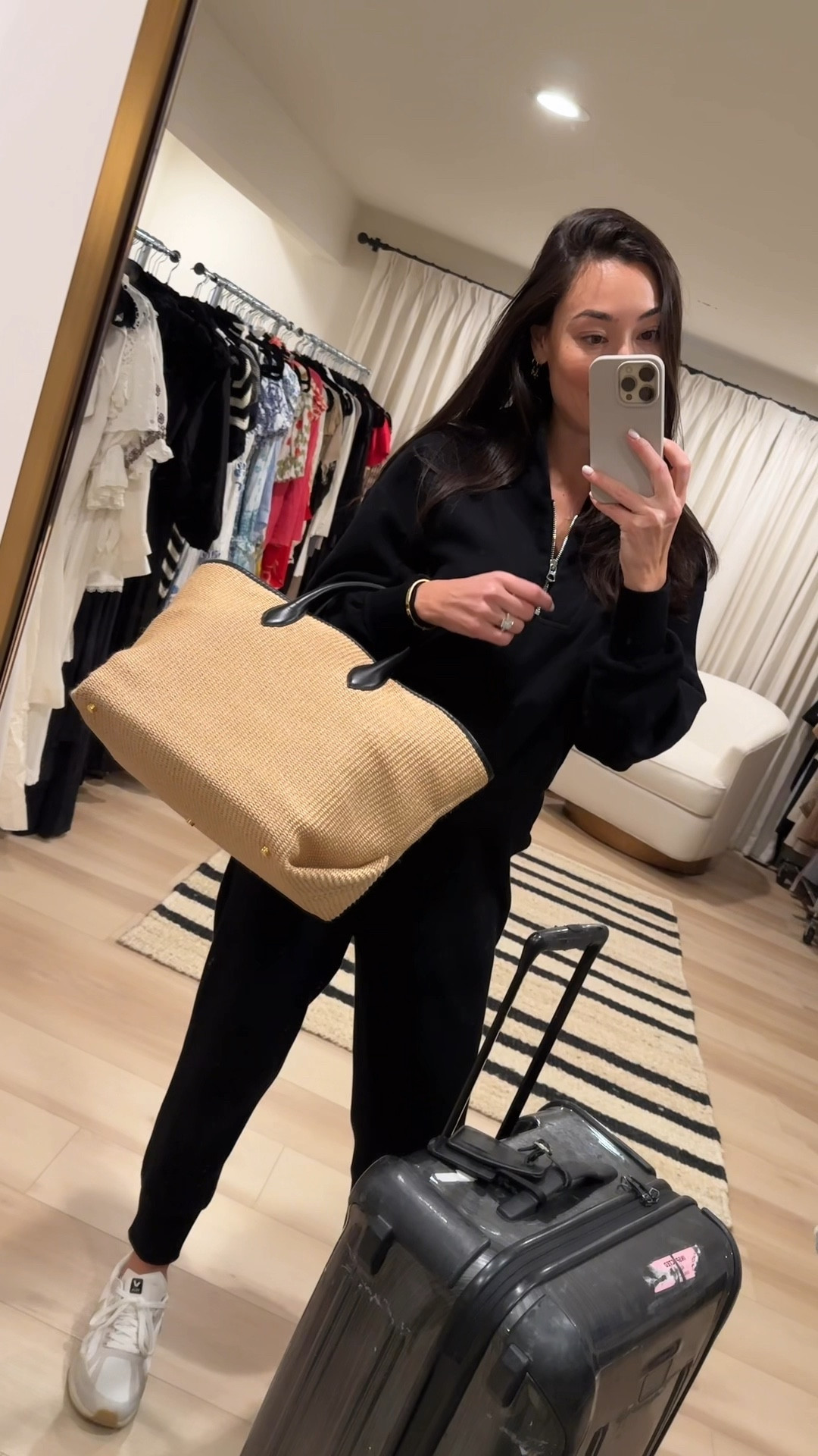 Airport travel style, luggage, best jogger set! I’m wearing a size small. 

#LTKItBag #LTKSeasonal #LTKTravel