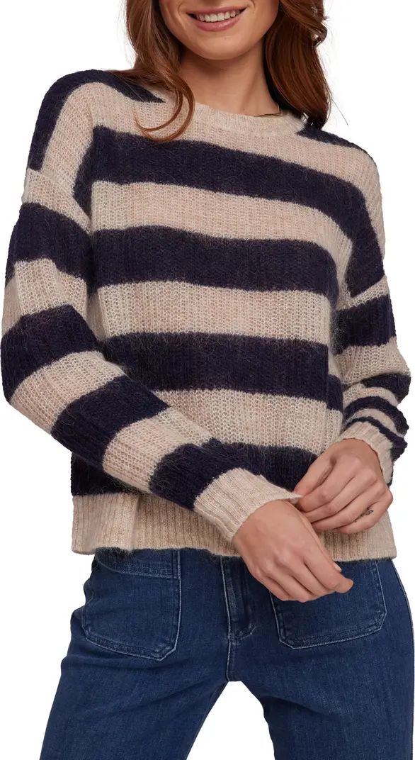 Wide Stripe Crewneck Sweater | Nordstrom