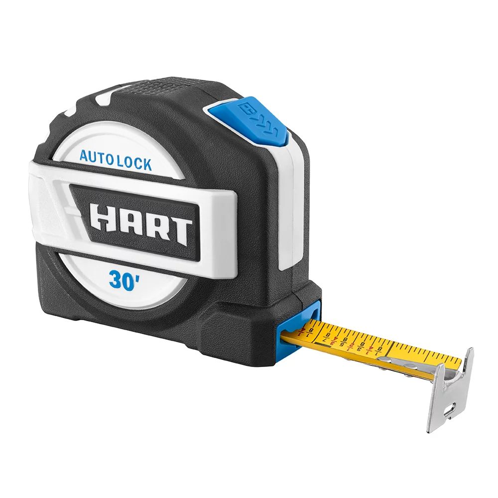 HART 30-Foot Autolock Tape Measure, Fraction Markings | Walmart (US)