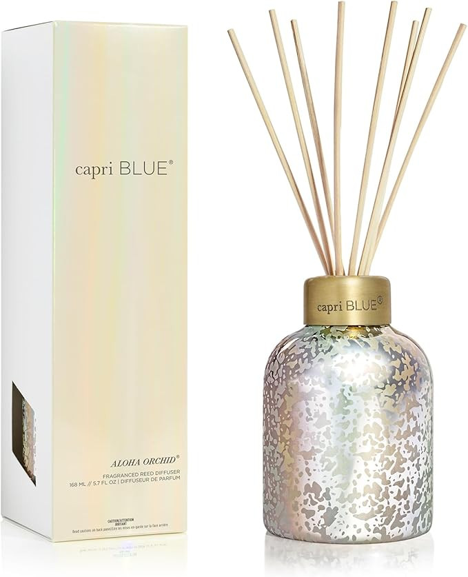 Capri Blue Reed Diffuser - Comes with Aloha Orchid Scented Diffuser Oil, Diffuser Sticks, and Mer... | Amazon (US)