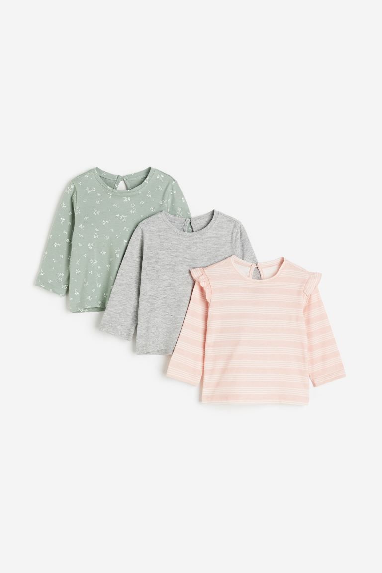 3-pack Cotton Jersey Tops | H&M (US + CA)