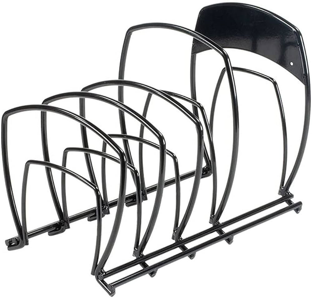 Lodge 5-Tier, Kitchen and Pantry Cast Iron Cookware Storage Organizer, Steel Construction, Matte ... | Amazon (US)