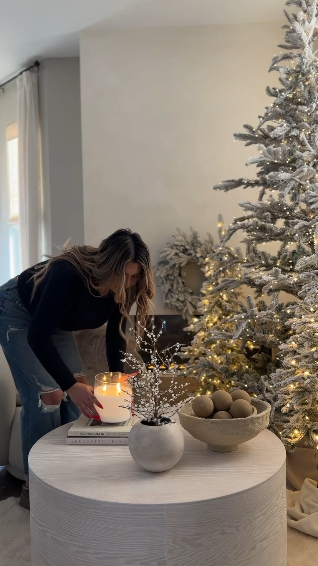 Warm modern holiday decor.

This realistic rechargeable candle would make an amazing gift for the homebody or hostess🎁

#LTKHome #LTKGiftGuide #LTKHoliday