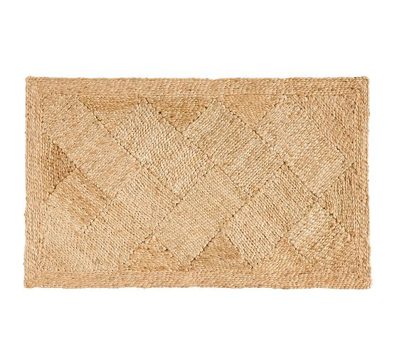 Salvino Diamond Jute Doormat | Pottery Barn (US)