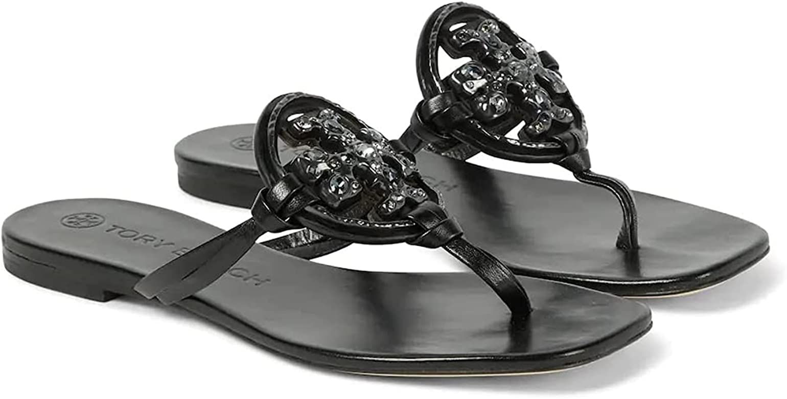 Tory Burch Women's Jeweled Miller Sandals | Amazon (US)