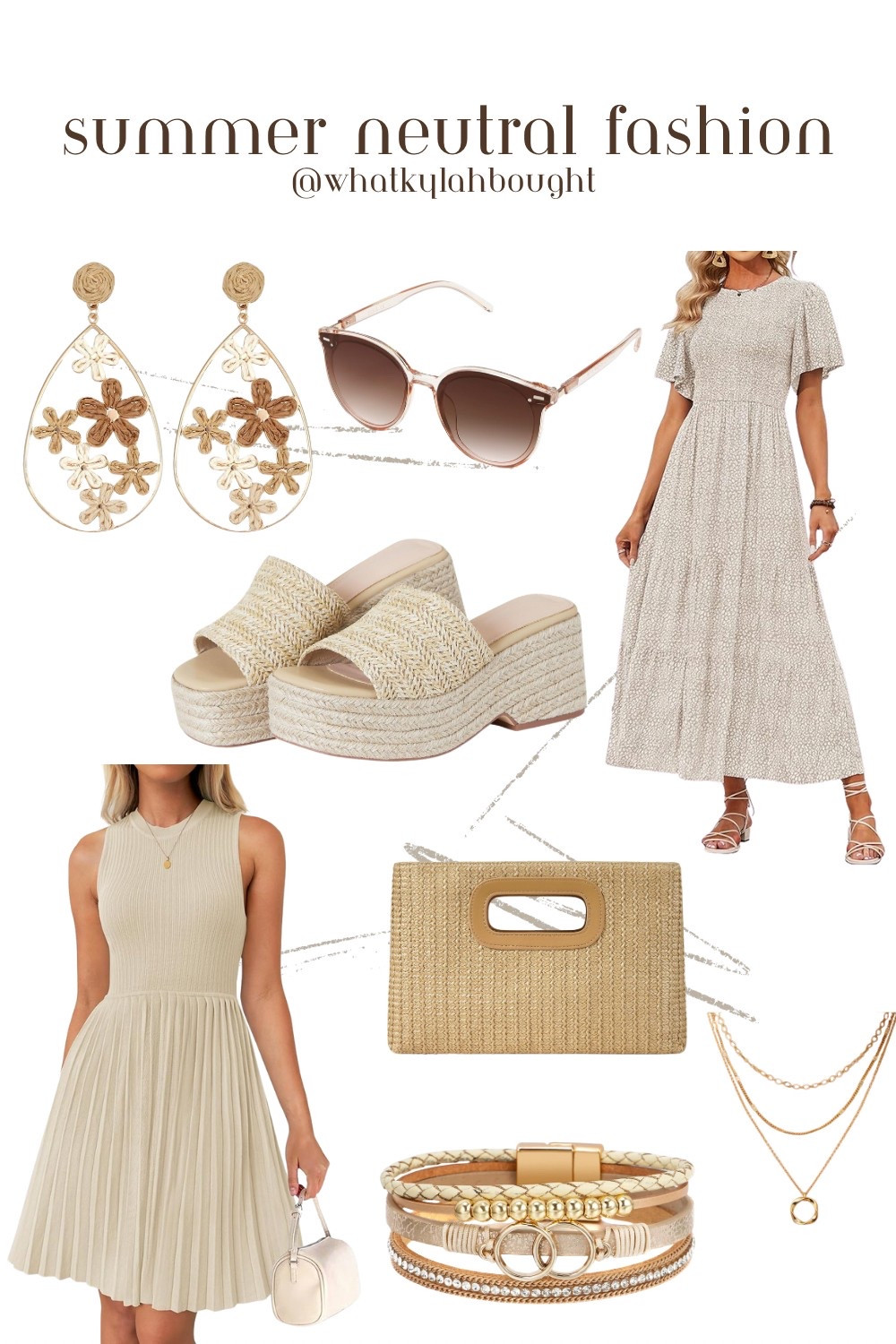 Summer neutrals are always in style — think breezy linens, soft tans, crisp whites, and effortless silhouettes. I pulled together a mood board full of easy, elevated pieces that are perfect for warm weather layering. Tap to shop the vibe and bring a little neutral calm to your summer wardrobe!

#LTKstyletip #NeutralStyle #SummerOutfits #LTKfashion #CapsuleWardrobe #LightAndLuxe