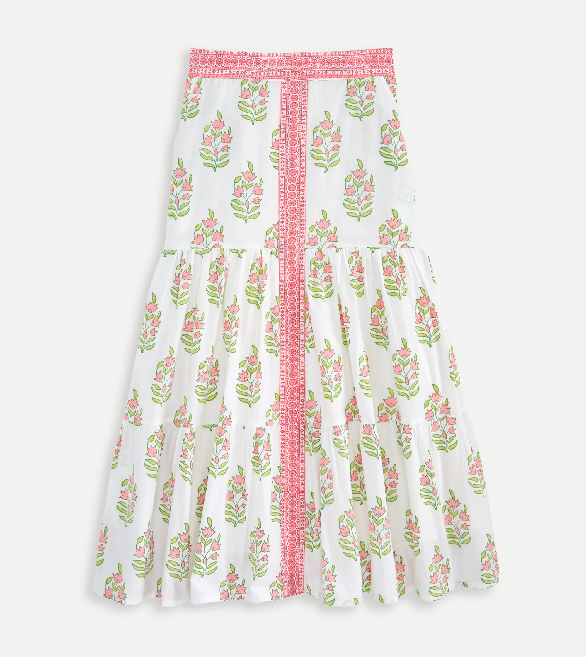 Renwick Block Print Tiered Maxi Skirt | Renwick