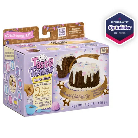 Tasty Tinies Bake Shop- Mini Baking Set with Chocolate Cake, White Vanilla Frosting, Unicorn Sprinkles | Walmart (US)