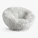 Gray Leopard Faux-Fur Groovy Swivel Chair | Pottery Barn Teen
