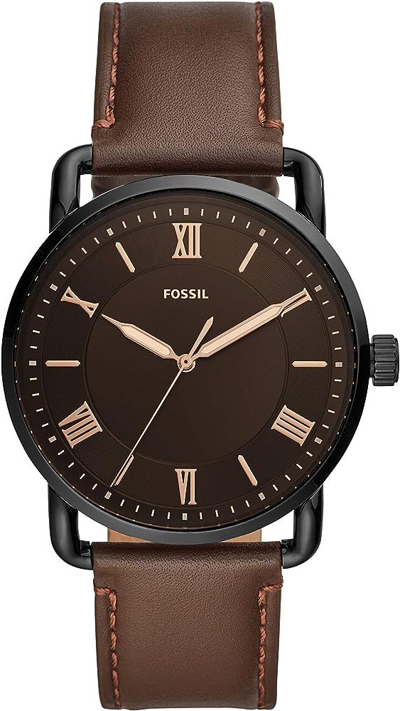 Fossil Men's Copeland Leather Quartz Watch      
 Leather  

 Tang Buckle | Amazon (US)