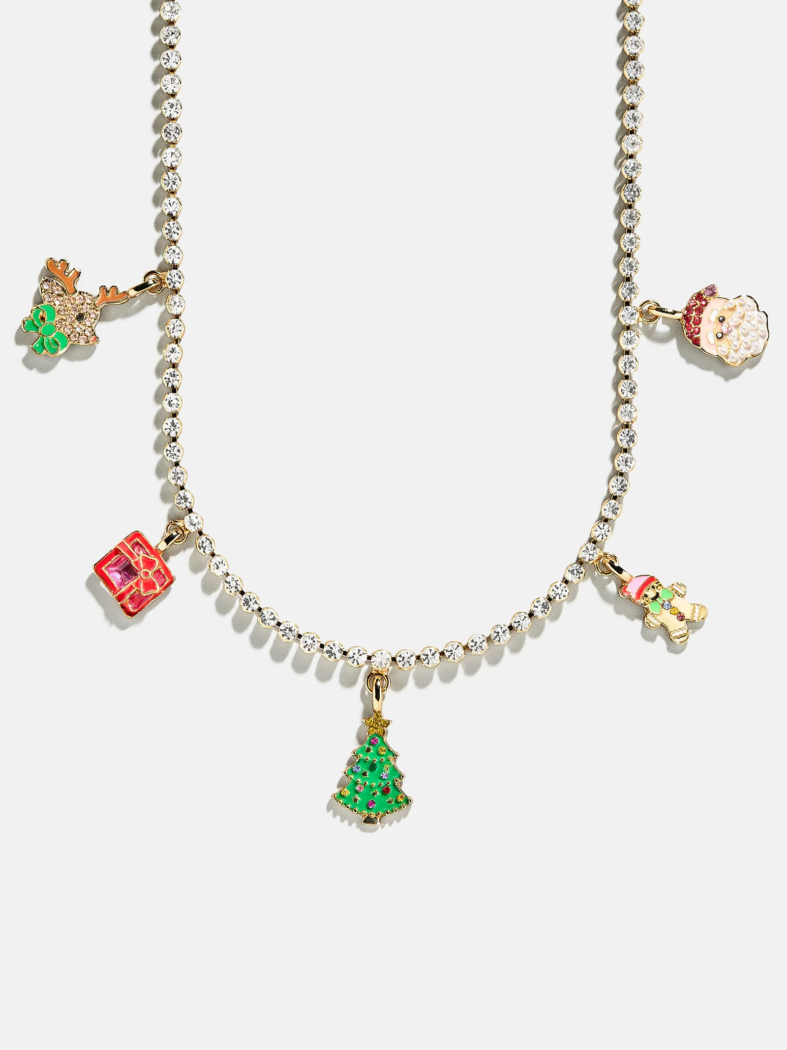 Merry Christmas Kids’ Charm Necklace - Christmas Tree | BaubleBar