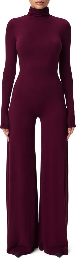 Sculpt Turtleneck Wide Leg Jumpsuit | Nordstrom