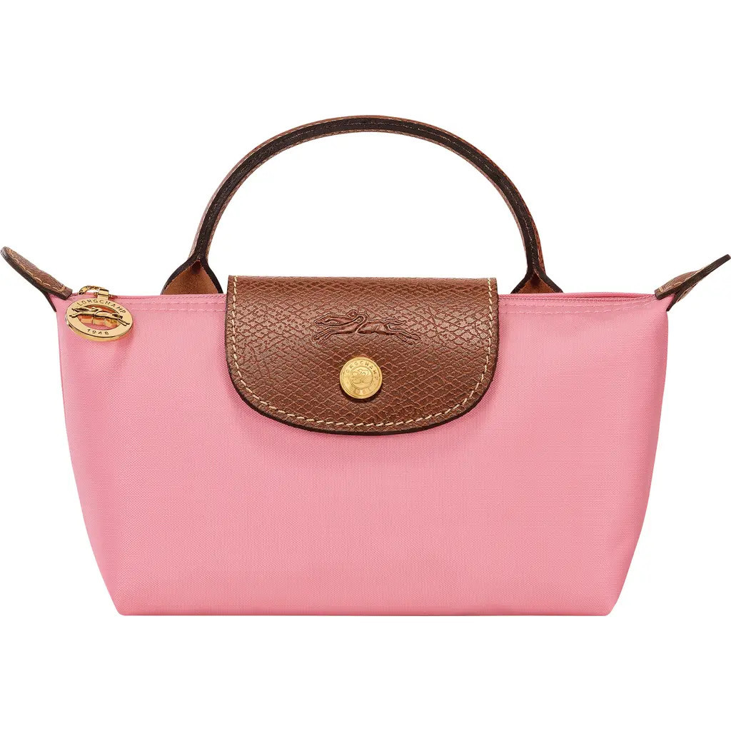 Longchamp Le Pliage Cosmetics Case in Marshmallow at Nordstrom | Nordstrom