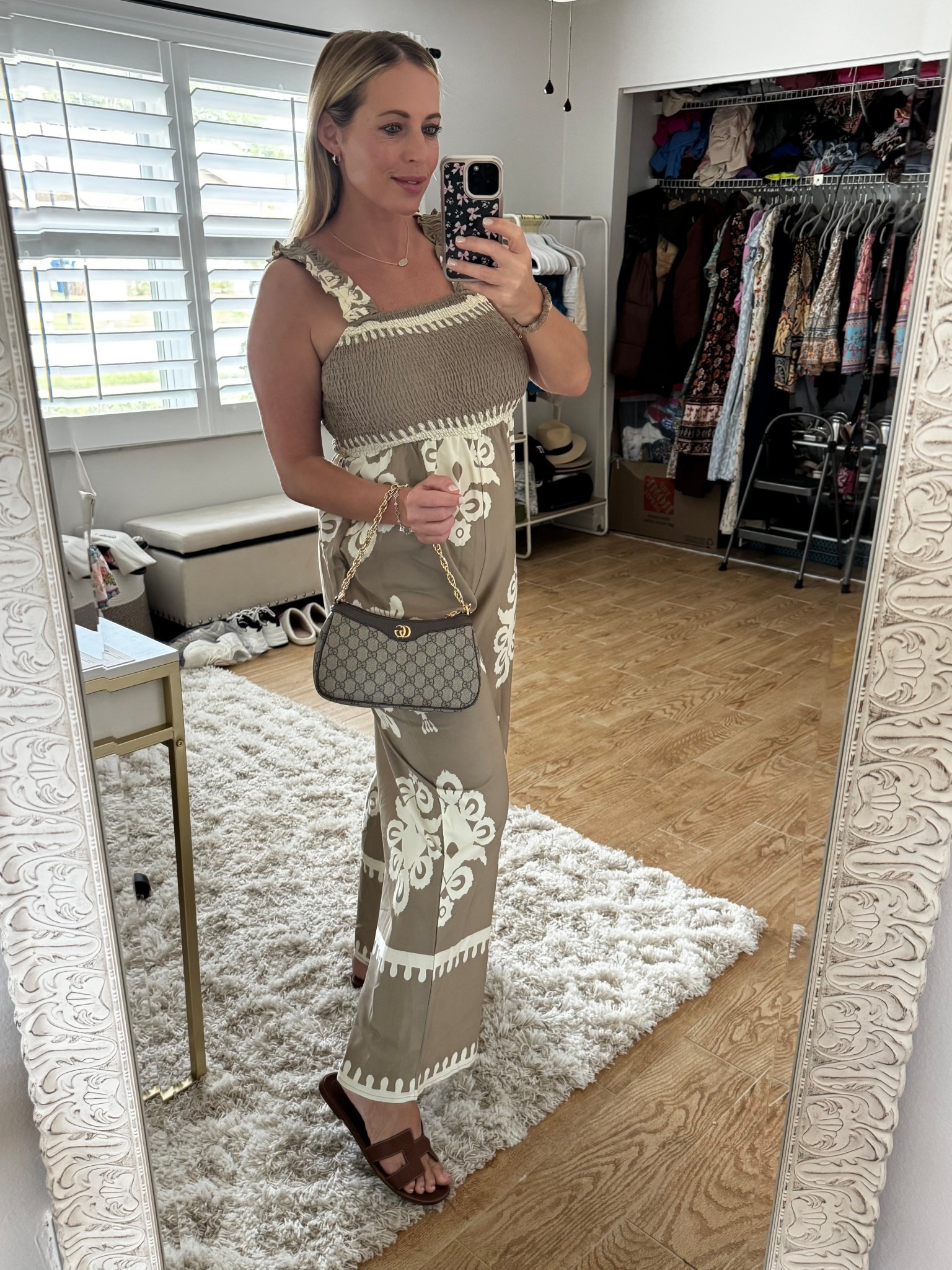 Jumpsuit outfit. 14 weeks pregnant 

#LTKootd #LTKBump #LTKMidsize