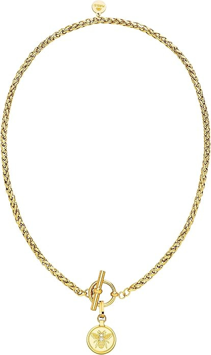Purelei® Lele Necklace – 18K Gold plated stainless steel jewelry – Waterproof chain with pen... | Amazon (US)