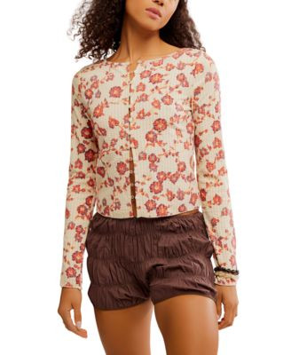 Free People Women's Printed Tilly Long Sleeve Shirt - Macy's | Macy's