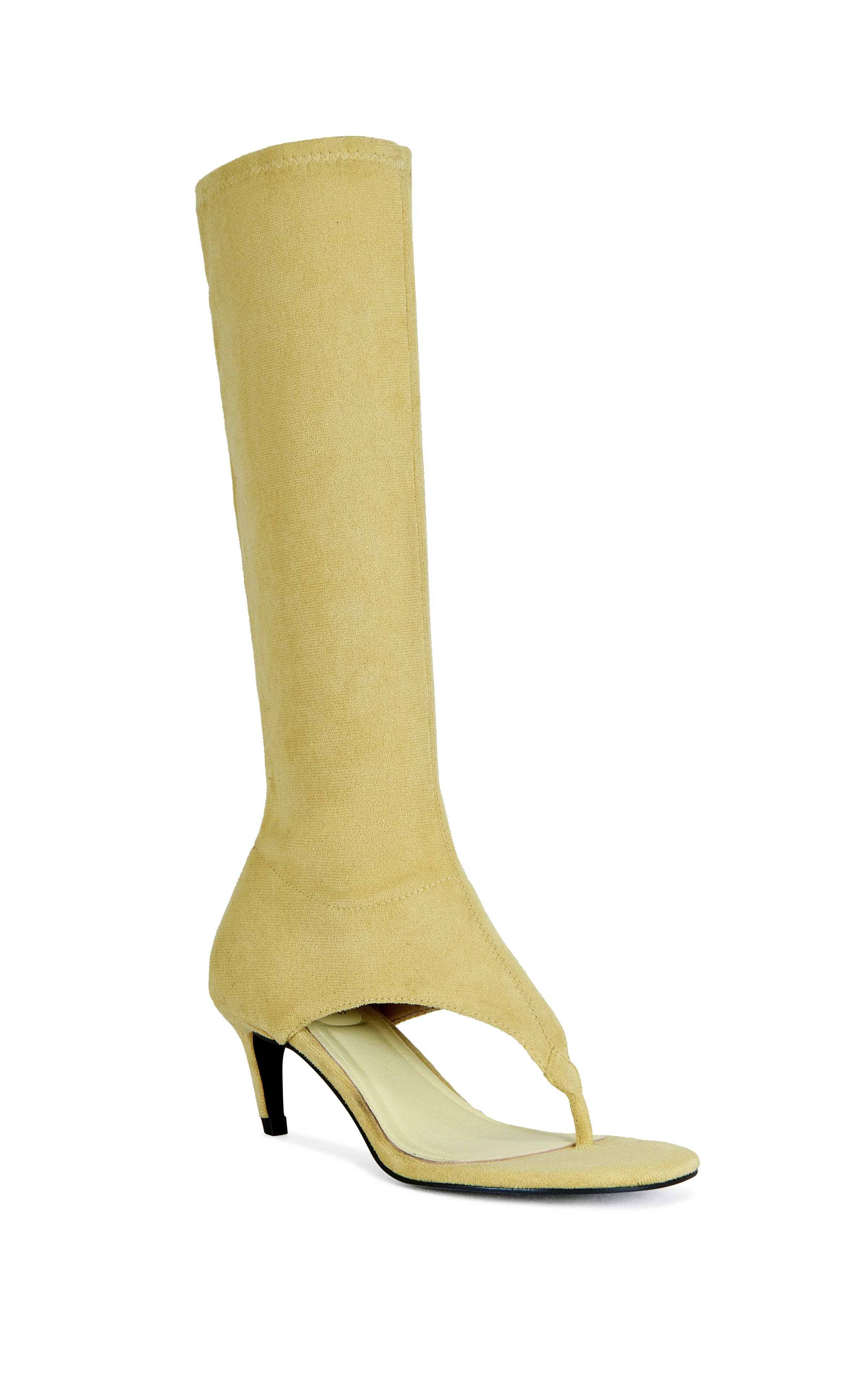 CECILE-MUSTARD STILETTO SANDAL | Azalea Wang