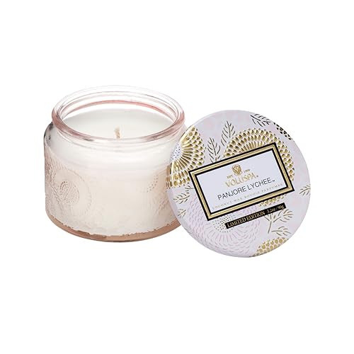 Voluspa Panjore Lychee, Petite Candle Jar, 3.2 Ounce, 25 Hour Burn Time, Coconut Wax for Clean Burning, Handcrafted in the USA | Amazon (US)