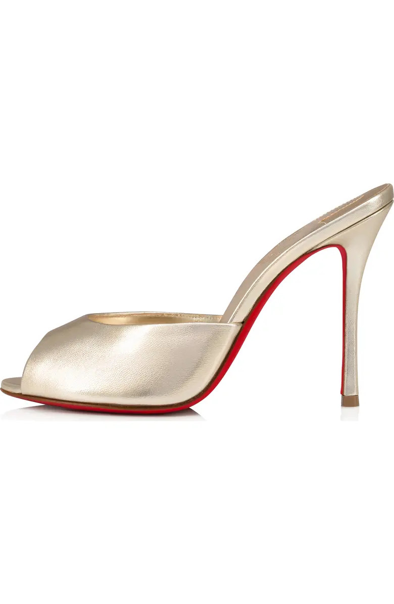 Christian Louboutin Me Dolly Peep Toe Slide Sandal (Women) | Nordstrom | Nordstrom
