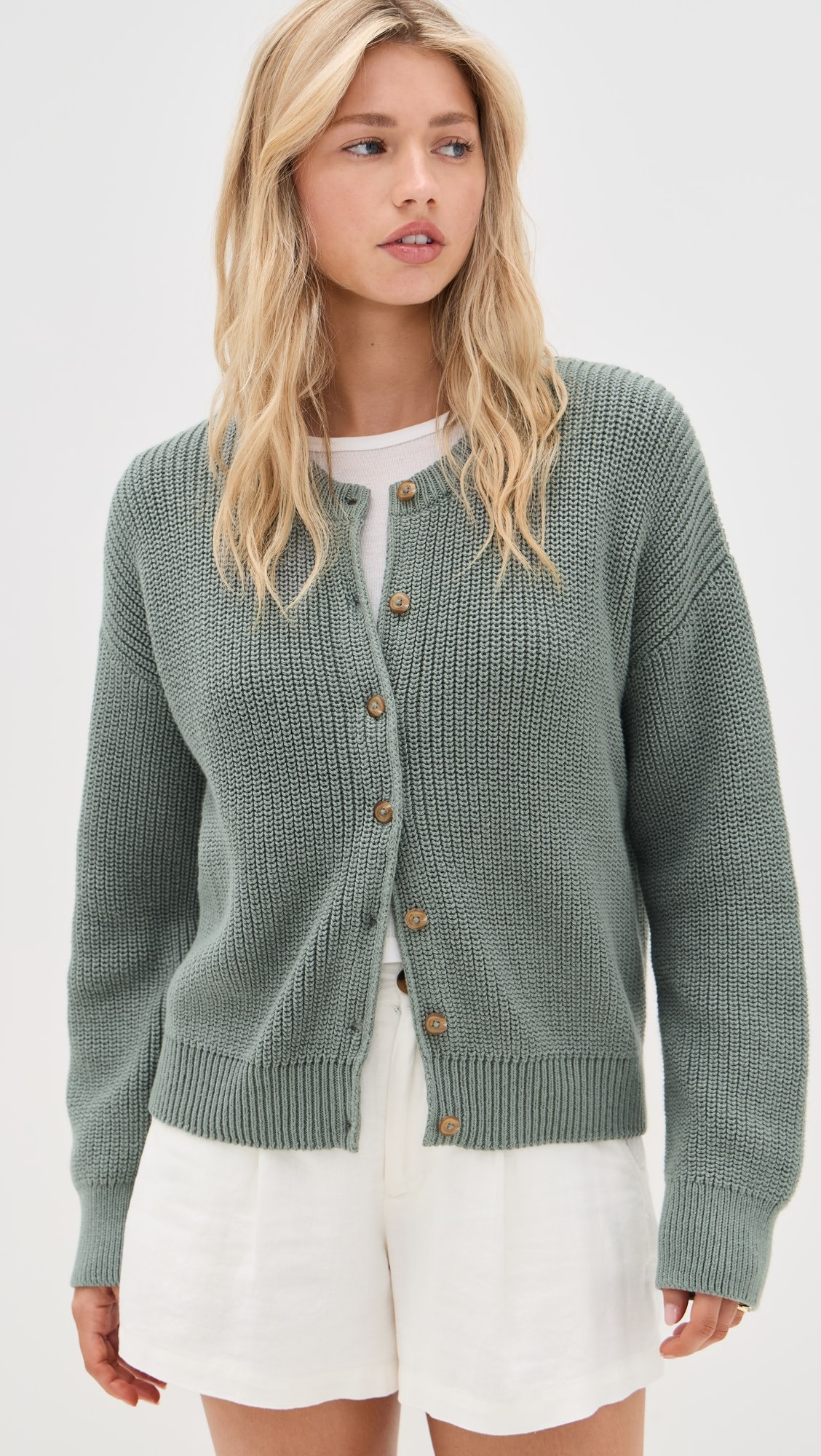 Cotton Hayes Crewneck Cardigan | Shopbop