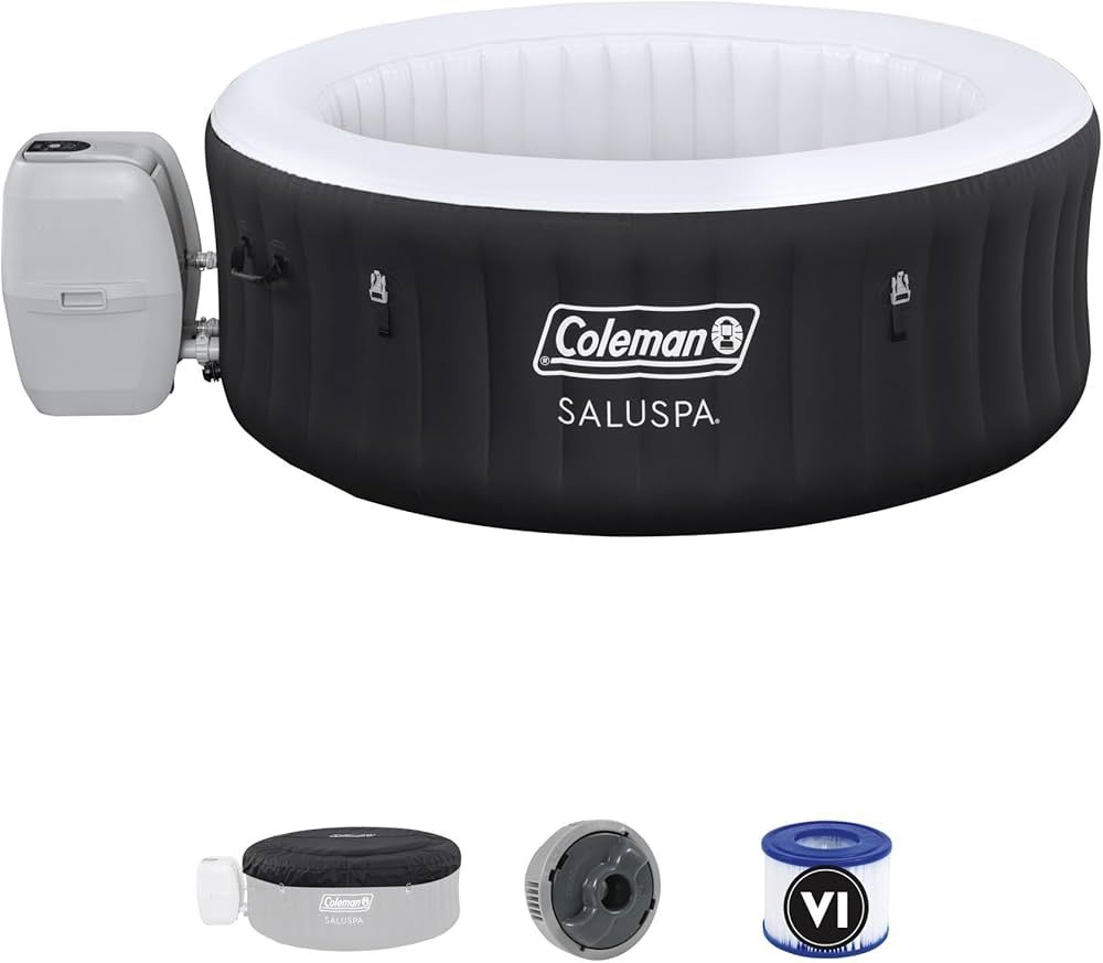 Bestway Coleman Miami AirJet Large Round 2 to 4 Person Inflatable Hot Tub Portable Outdoor Spa wi... | Amazon (US)