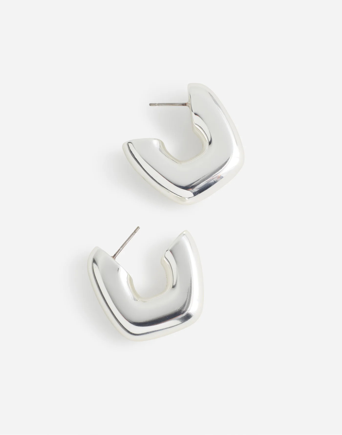 Sculptural Large Hoop Earrings | Madewell