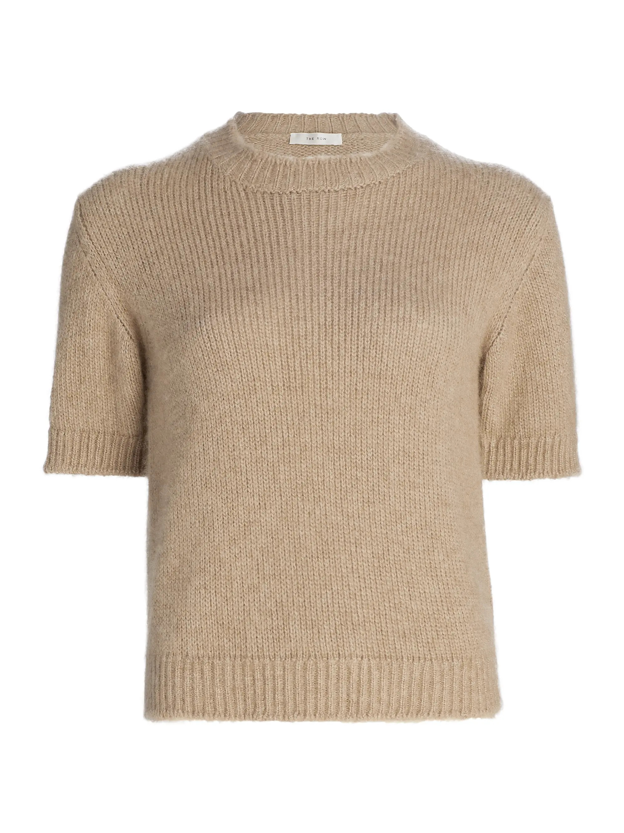 Hibiscus Cashmere Short-Sleeve Knit Top | Saks Fifth Avenue