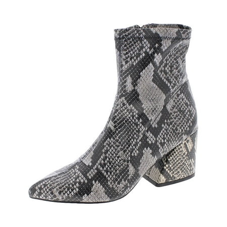 Steve Madden Womens Edith Snake Print Pointed Toe Booties | Walmart (US)