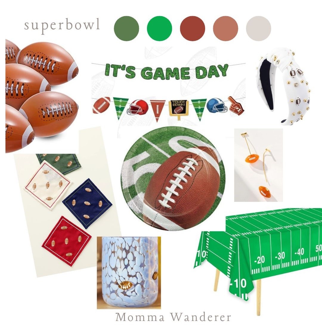 Get ready for the Super Bowl! 🏈
Football party / game day / football decor / football accessories 