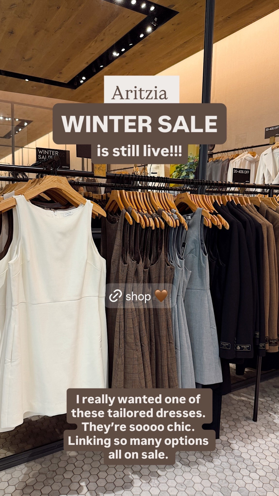Aritzia winter sale! These tailored dresses have literally consumed my thoughts for weeks. I had to grab one while they’re on sale! Linking so many styles. These are super classic and in style for forever  

#LTKSaleAlert #LTKFindsUnder100 #LTKWorkwear