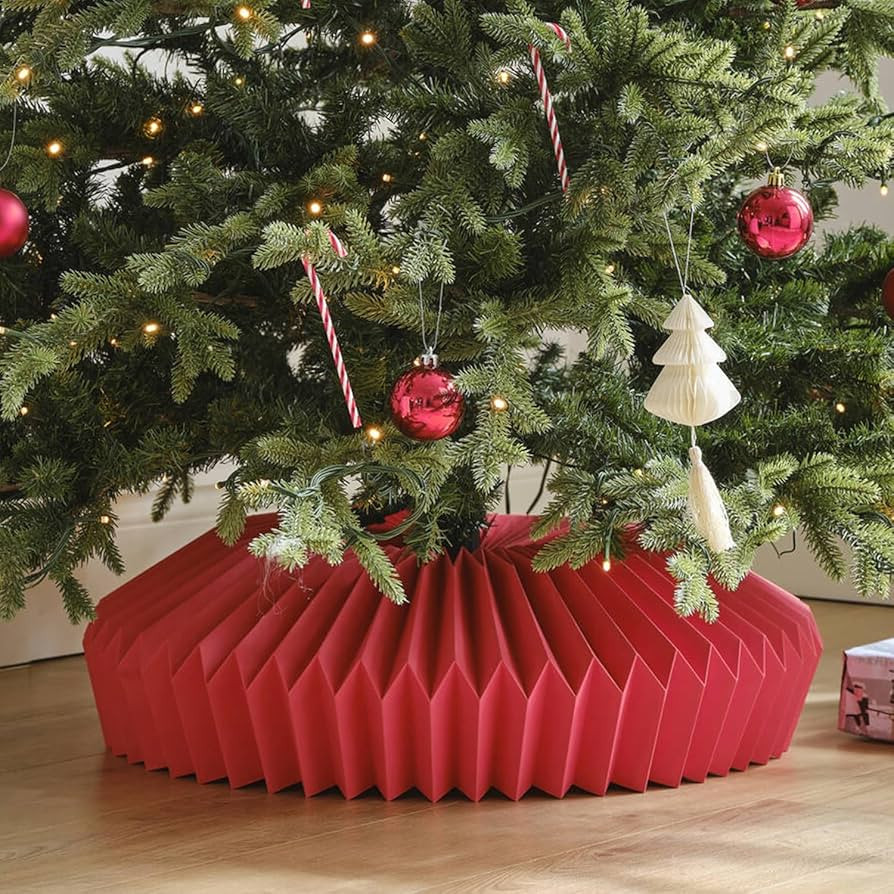 26in Honeycomb Christmas Tree Collar - Christmas Tree Base Stand Cover, Perfect Basket Skirt Coll... | Amazon (US)